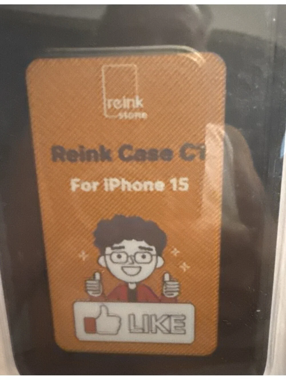 reinkstone Reink Case C1 for iPhone 15 Pro Black NFC Hard Back Case your pictur